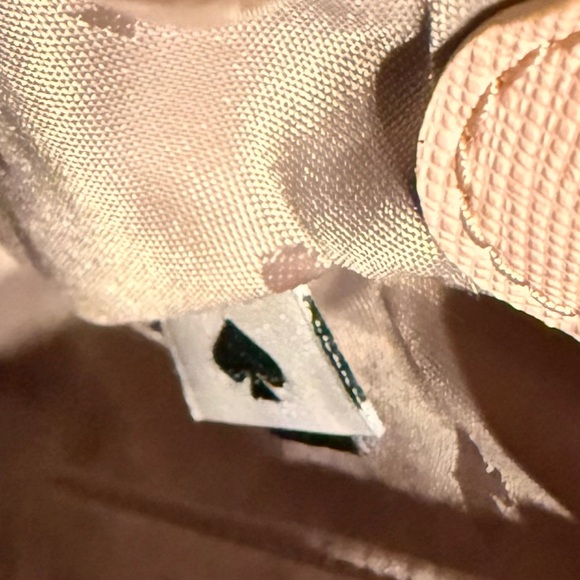 Kate Spade Pink and Gold Glitter Spacious Crossbody Bag With Silver Hardware - Picture 14 of 14